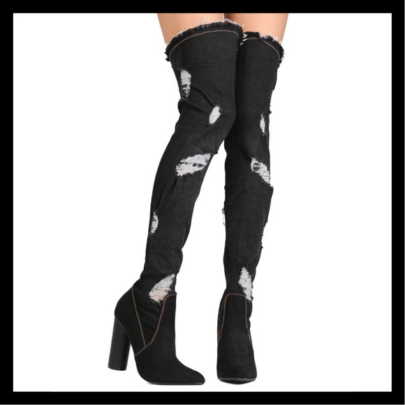 cape robbin thigh high boots